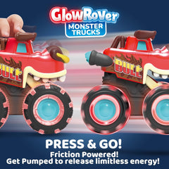 3-Pack Monster Truck Toys – Motion-Activated LED Cars for Toddlers & Kids