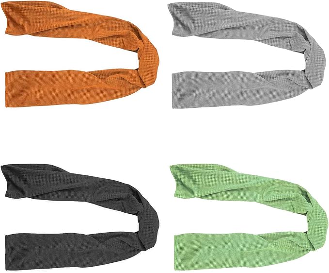 4 Pack Cooling Towels for Sports, Gym & Outdoor – 40"x12" Ice Towel for Instant Relief