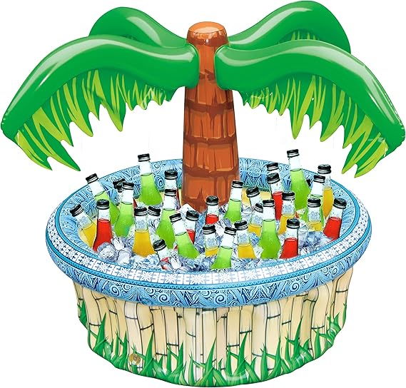 Inflatable Palm Tree Cooler – PVC Beach Party Decoration for Kids & Adults