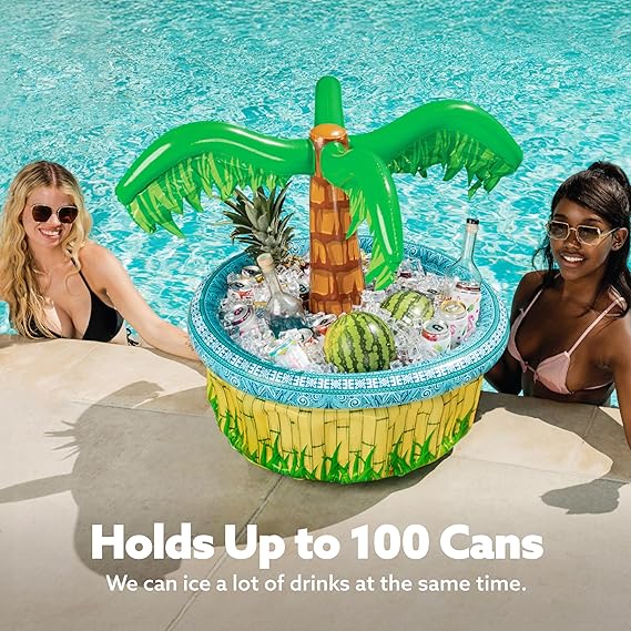 Inflatable Palm Tree Cooler – PVC Beach Party Decoration for Kids & Adults