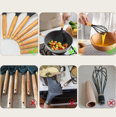 34-Piece Silicone Cooking Utensils Set – With Holder