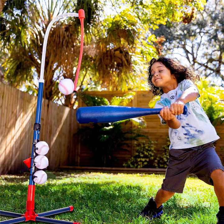 Kids Baseball Batting Tee Set – Adjustable Tee Stand for Boys & Girls, Toddlers to Youth