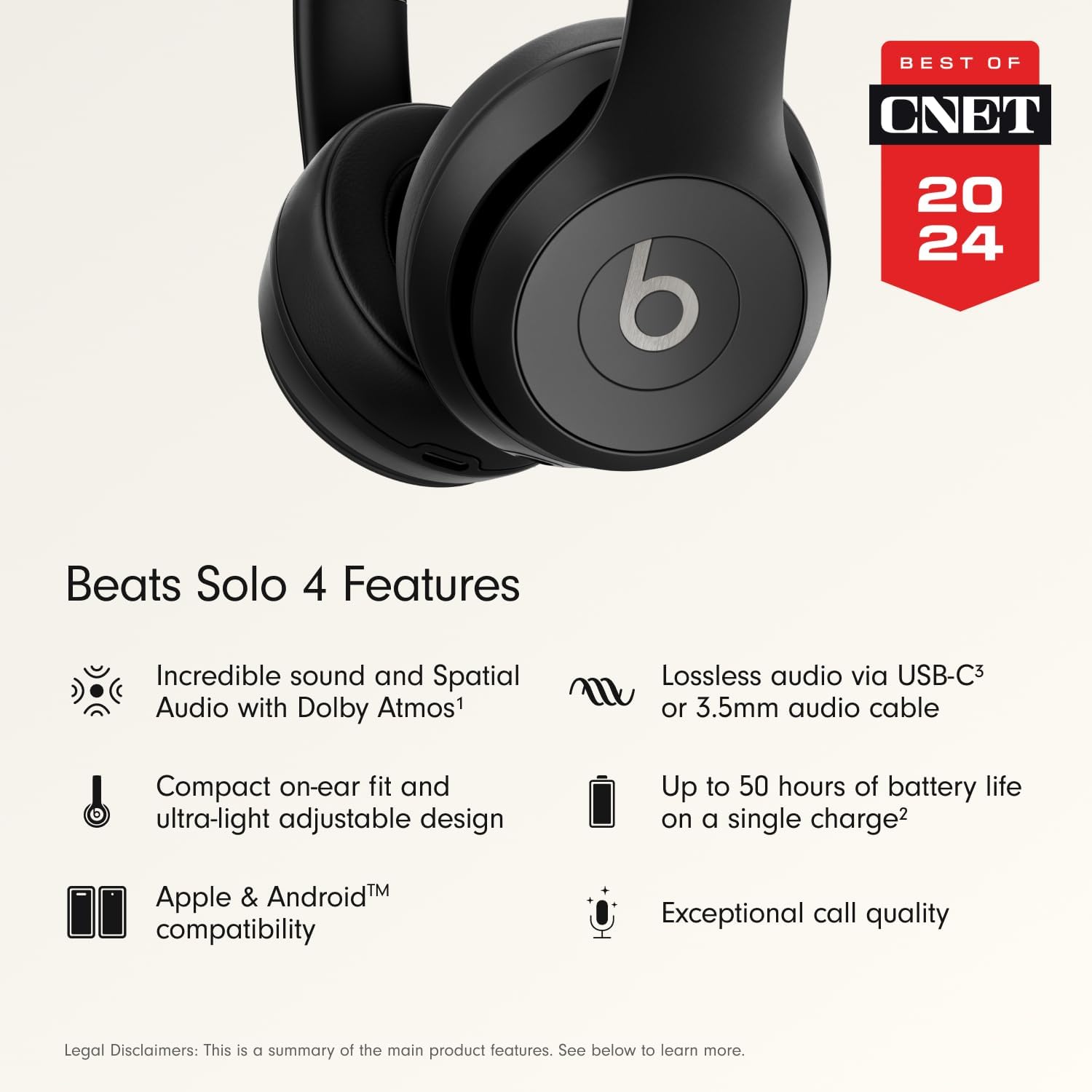Beats Solo 4 – Wireless Bluetooth On-Ear Headphones