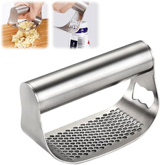 Stainless Steel Garlic Press with Peeler & Brush