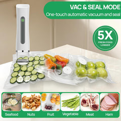 Compact Vacuum Sealer For Food Preservation,Portable Cordless Handheld