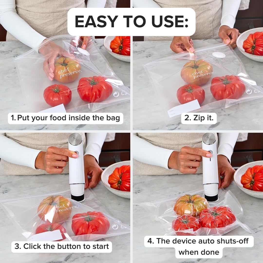 Compact Vacuum Sealer For Food Preservation,Portable Cordless Handheld