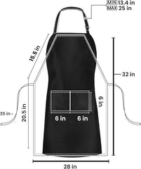 10-Pack Adjustable Chef Aprons – Waterproof with 2 Pockets