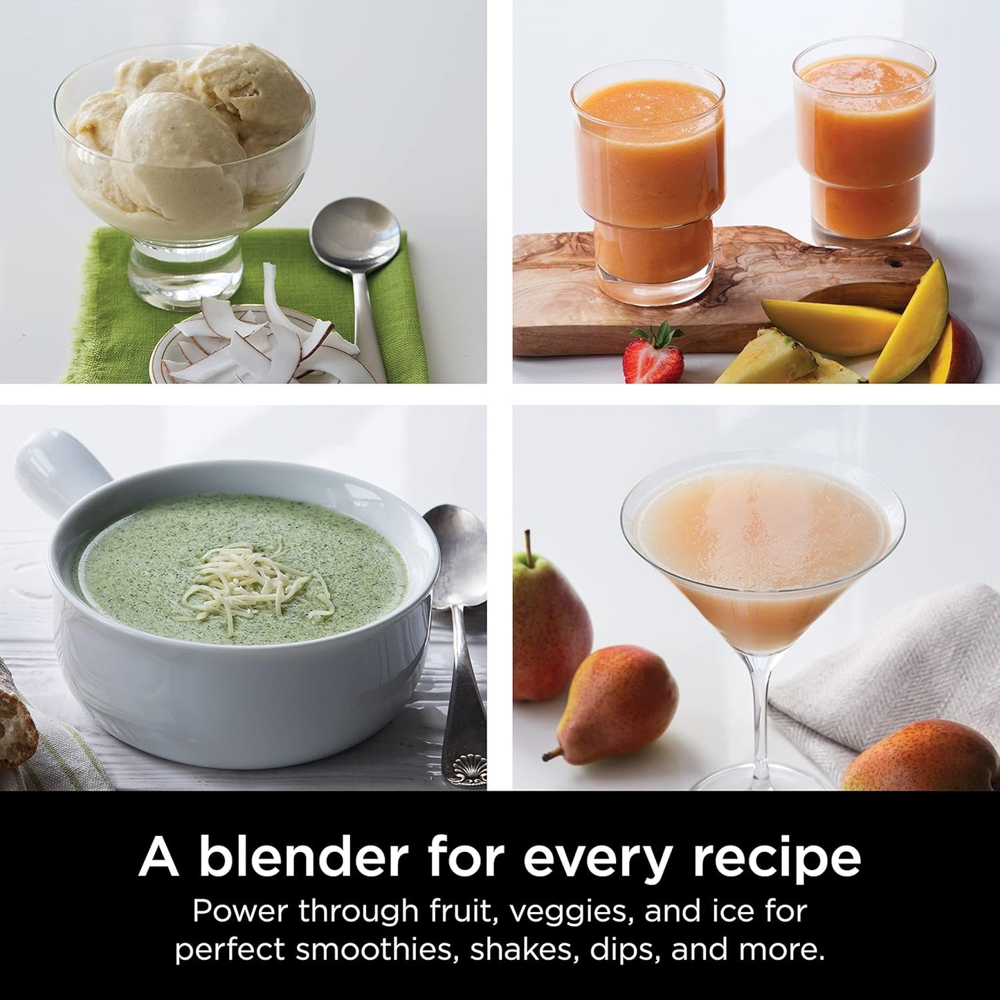 Ninja Professional Blender 1000W, Total Crushing Technology for Smoothies