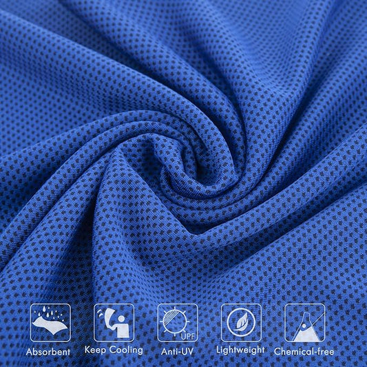 4 Pack Cooling Towels for Sports, Gym & Outdoor – 40"x12" Ice Towel for Instant Relief