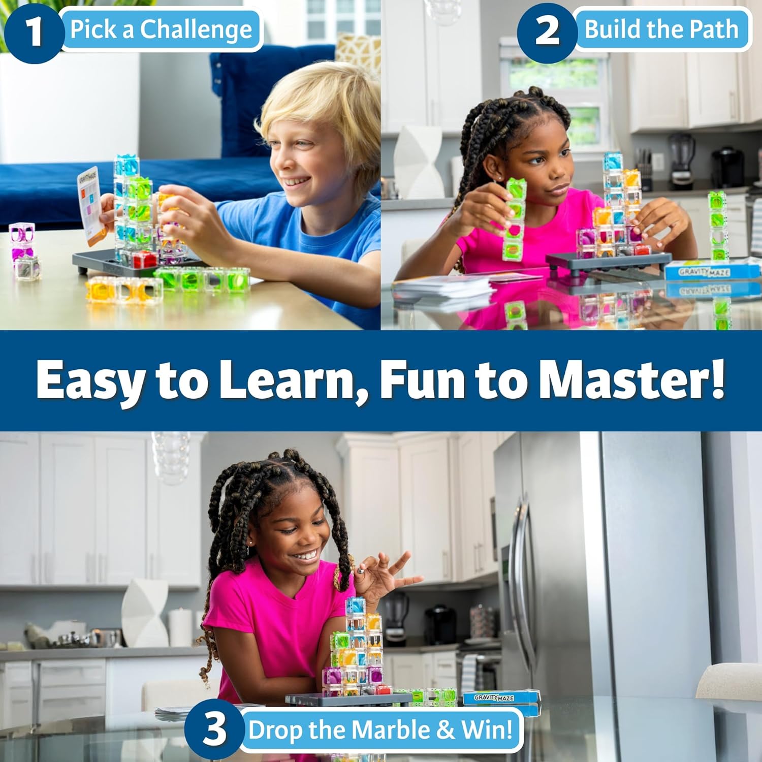 Gravity Maze Marble Logic Game – STEM Toy for Kids 8-12, Educational & Brain-Building Fun