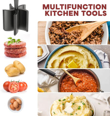 Premium Heat-Resistant Meat Chopper – Black