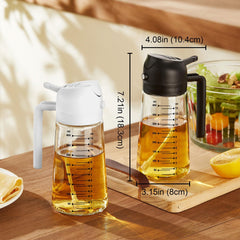 Glass Olive Oil Sprayer – 2-in-1 Kitchen Dispenser