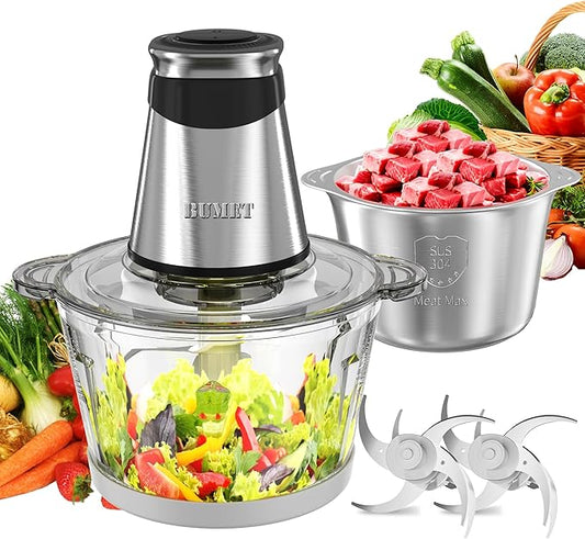 Electric food processor vegetable chopper 4 blades Small Food chopper Electric Meat grinder
