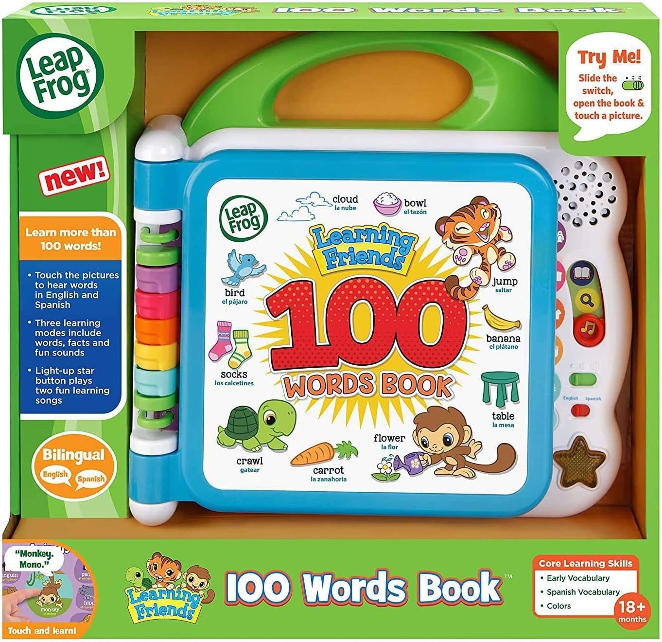 Learning Friends 100 Words Book, Green