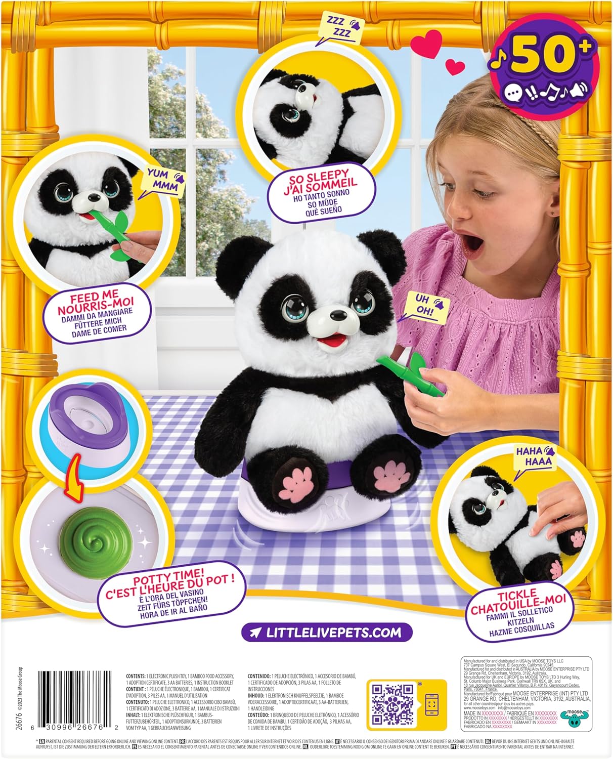 Talking Panda ChuChu – Interactive Plush with 50+ Sounds for Kids 4+