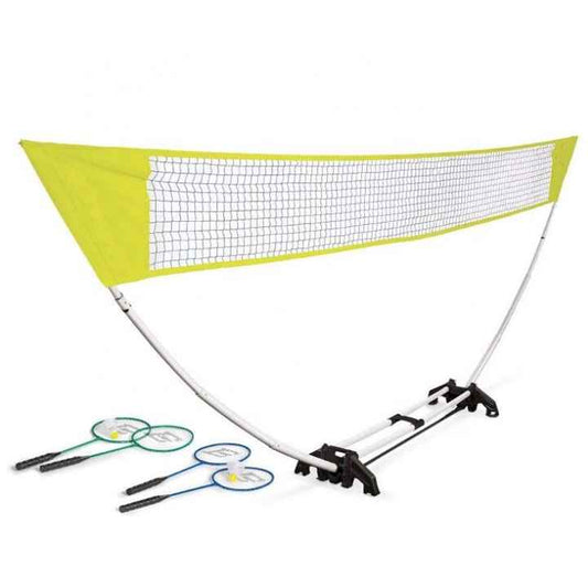Easy Setup Badminton Set for Backyard or Beach – Includes Net, Rackets & Shuttlecocks