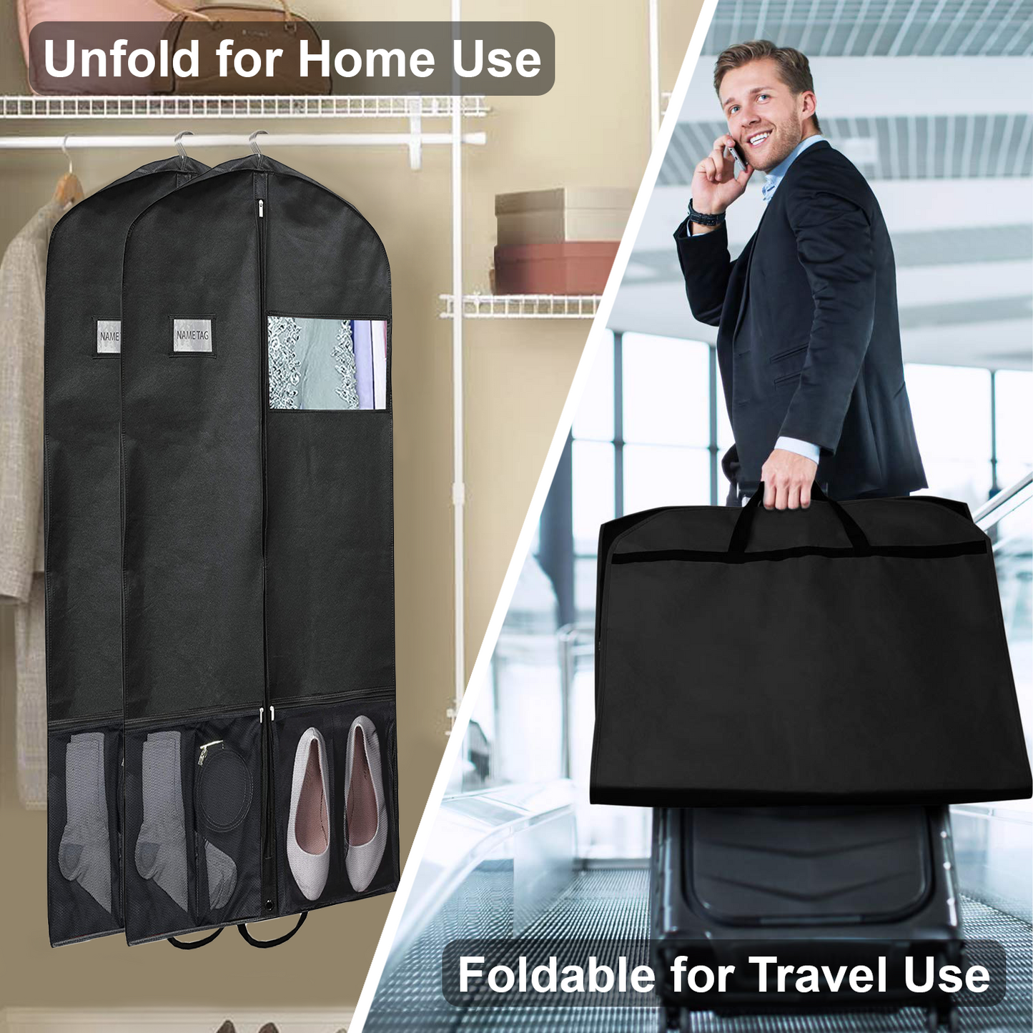 2-Pack 60 Garment Bags