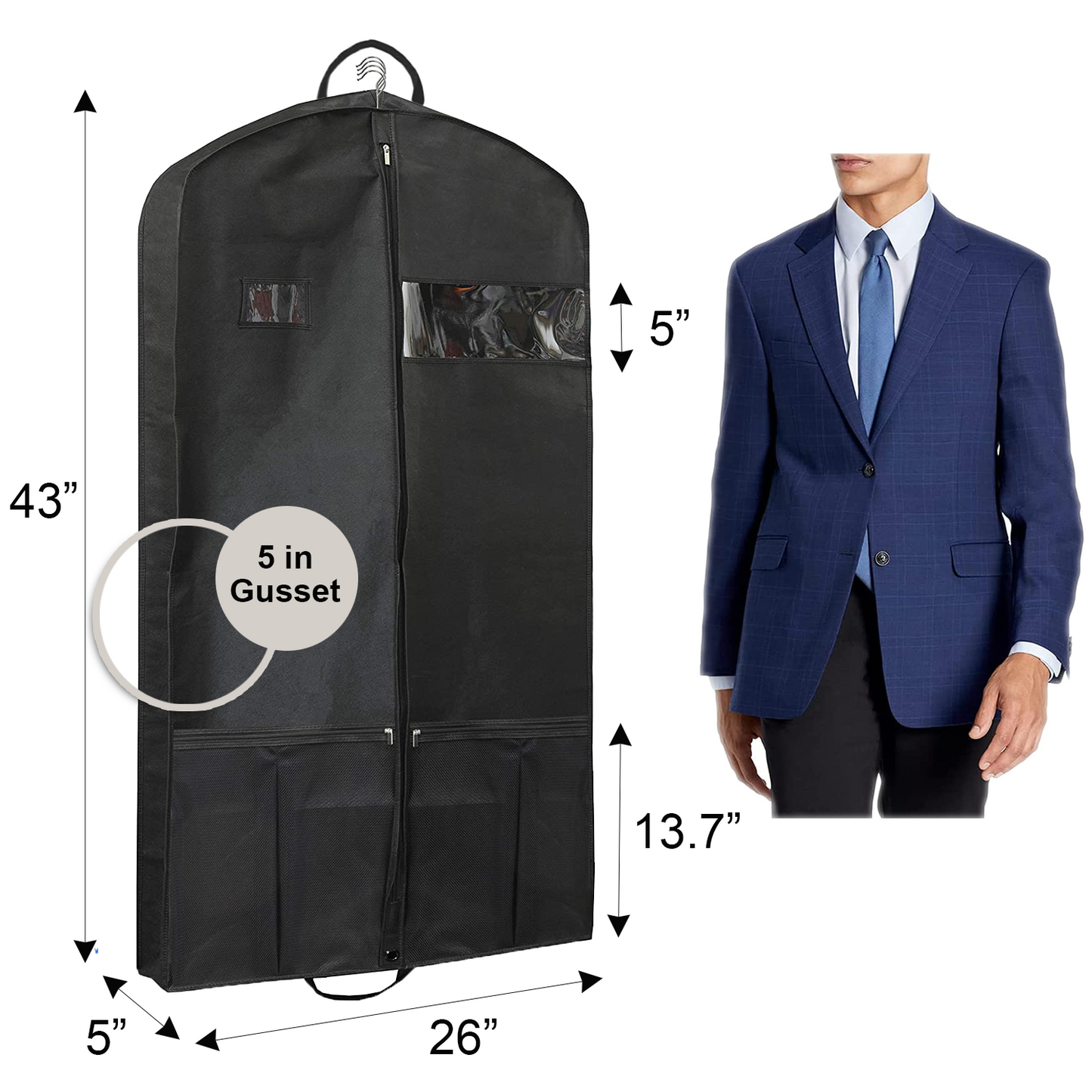 2-Pack 60 Garment Bags