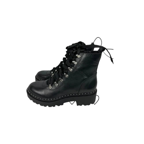 Steve Madden Women's Rainier Fashion Boot | Ankle Lace Up Combat Boots